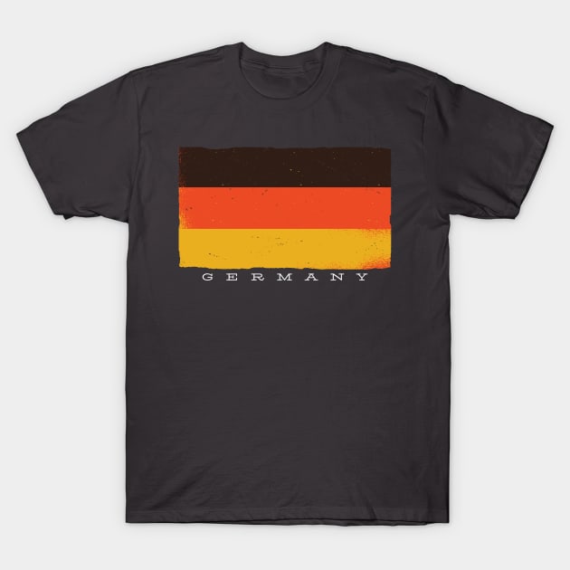 German Flag Grunge Style T-Shirt by SunburstGeo